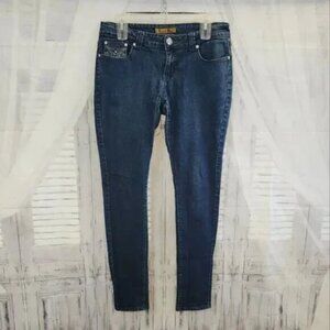 Classic Blue Bedazzled Skinny Jeans